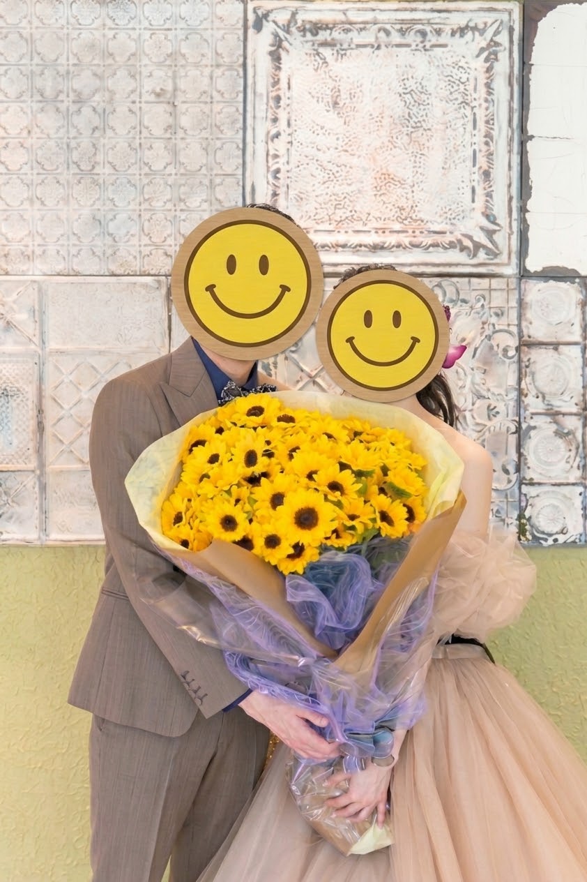 ひまわりの花束